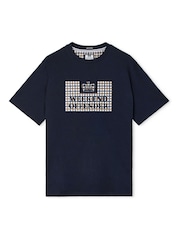 Weekend Offender Shevchenko Mid House Check Prison Blue T-Shirt - 画像 5 / 5