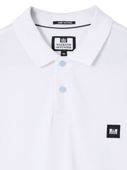 Weekend Offender Heathcote Badge White Polo Shirt - Image 2 of 2