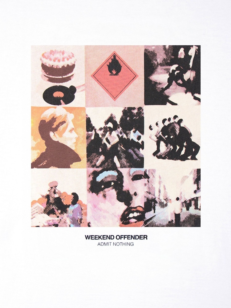 Weekend Offender Low Graphic White T-Shirt - Image 2 of 2