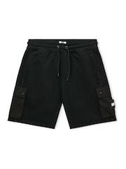 Weekend Offender Noreaster Black Shorts With Flat Binding - Image 1 of 4