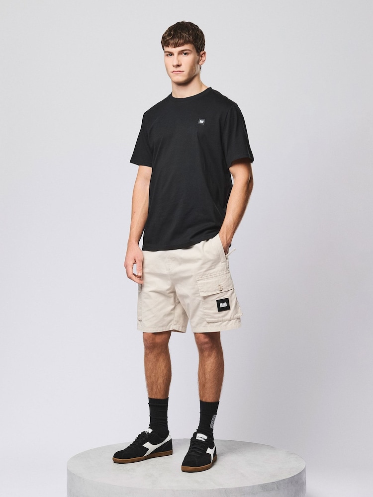 Weekend Offender Scopello Relaxed Cargo Cream Shorts - Image 1 of 6