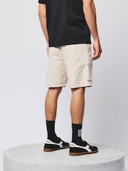 Weekend Offender Scopello Relaxed Cargo Cream Shorts - Image 3 of 6