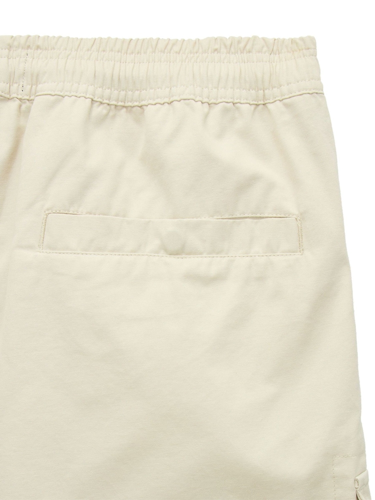 Weekend Offender Scopello Relaxed Cargo Cream Shorts - Image 6 of 6