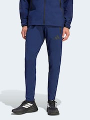 adidas Blue Tiro Travel Woven Tracksuit Bottoms - Image 1 of 6
