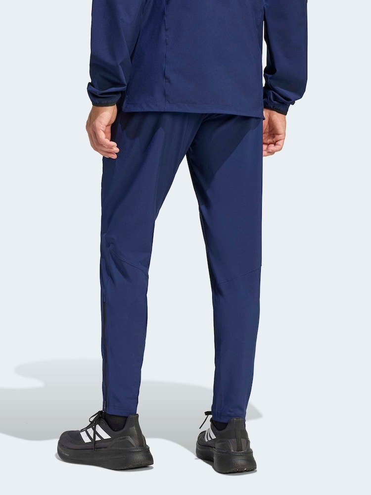 adidas Blue Tiro Travel Woven Tracksuit Bottoms - Image 2 of 6