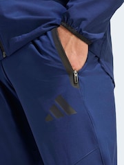 adidas Blue Tiro Travel Woven Tracksuit Bottoms - Image 5 of 6
