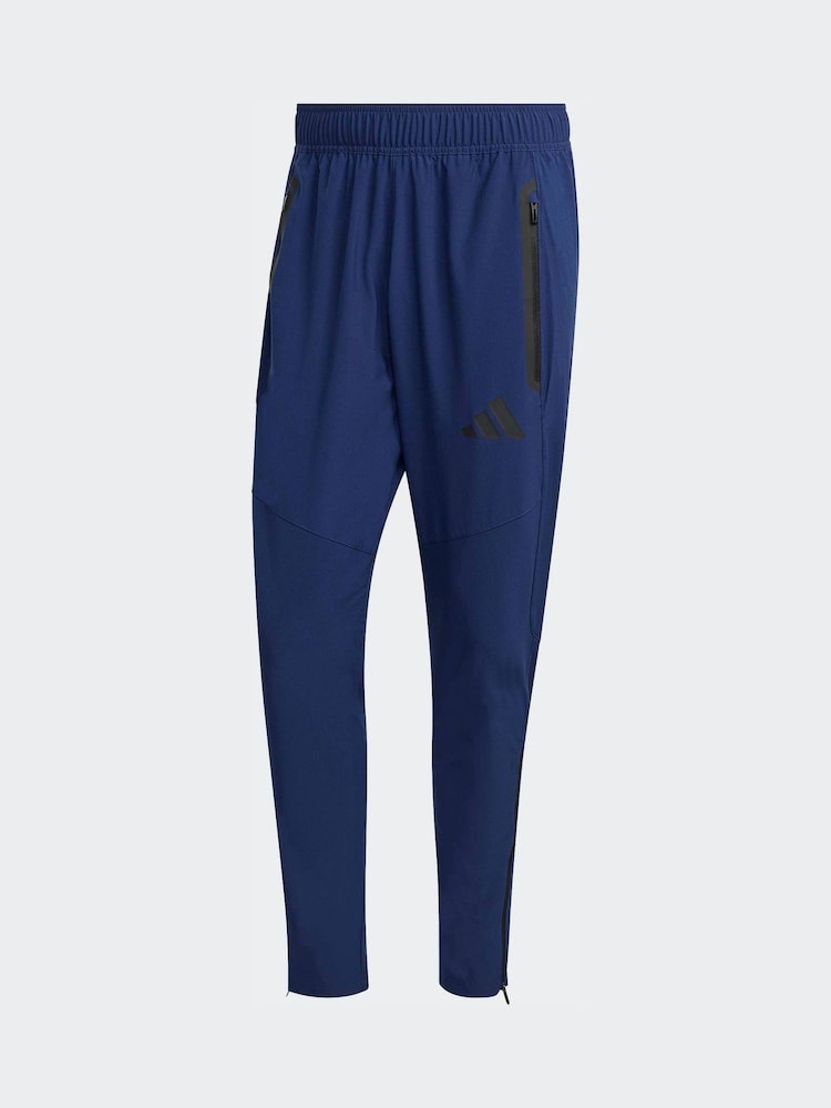 adidas Blue Tiro Travel Woven Tracksuit Bottoms - Image 6 of 6
