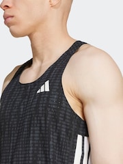 adidas Grey Adizero Running Tank Top - Image 4 of 6