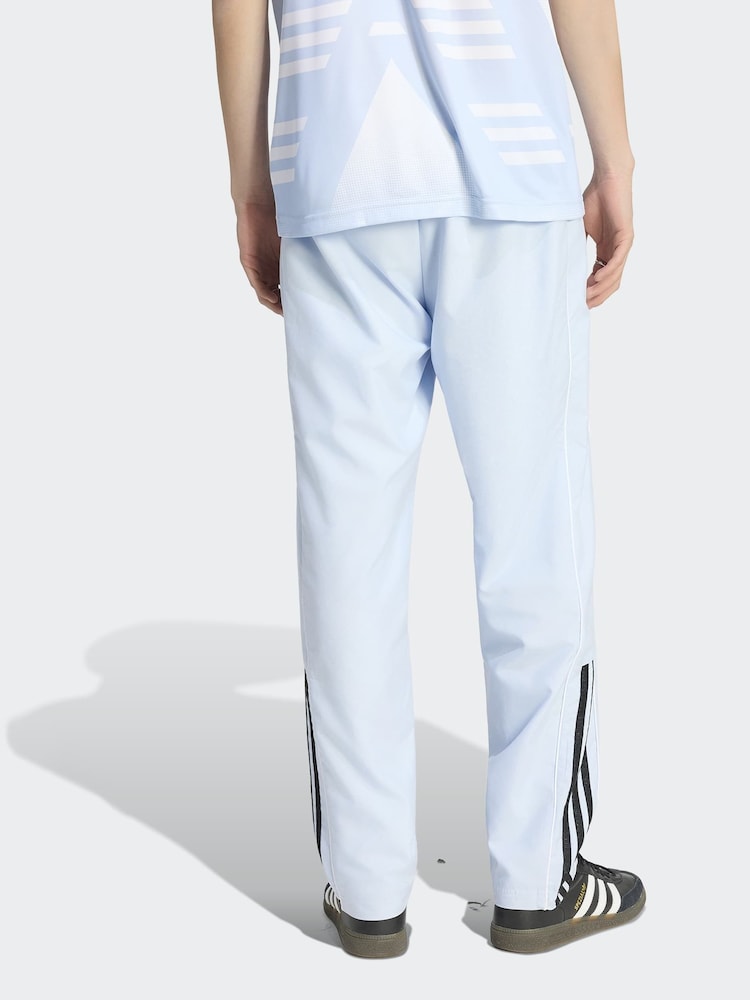 adidas Originals Blue Half Stripes Trousers - Image 2 of 6