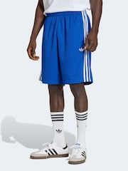adidas Originals Blue Adicolor Mesh Shorts - Image 1 of 6
