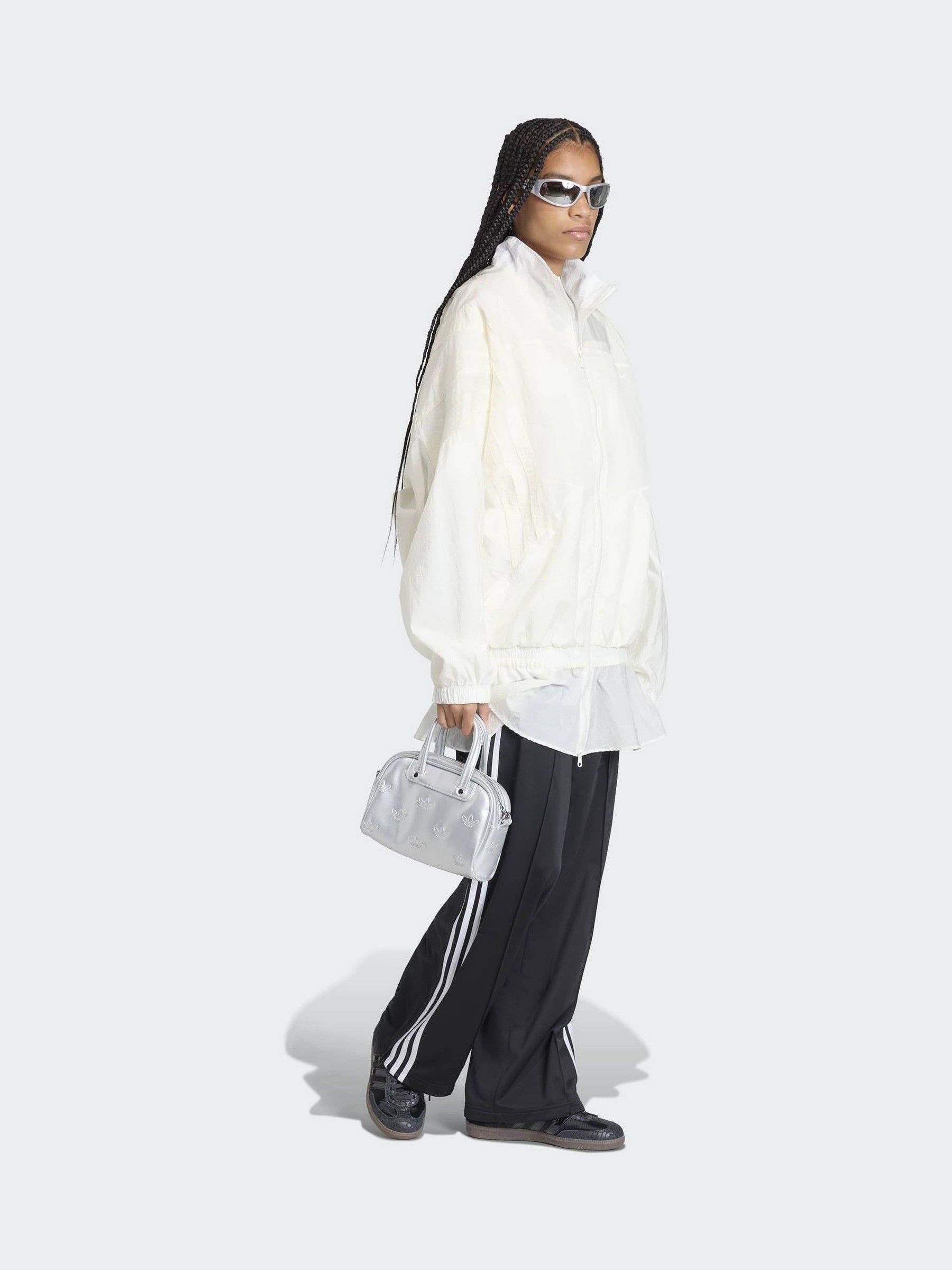 Buy adidas Originals White Santiago Woven Track Top from Next USA