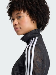 adidas Originals Black Firebird Classic Lace Track Top - Image 3 of 5