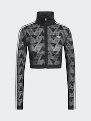 adidas Originals Black Firebird Classic Lace Track Top - Image 5 of 5