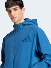 adidas Blue Z.N.E. Woven Jacket - Image 4 of 7