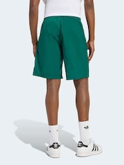 adidas Originals Green Adicolor Blocked Shorts - Image 3 of 6