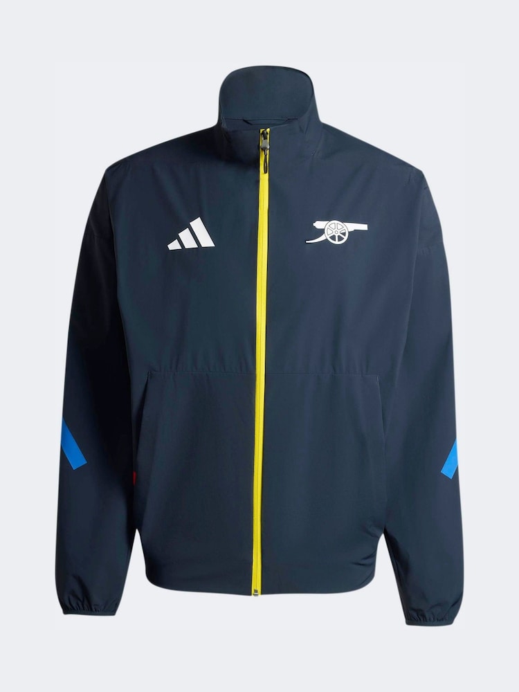 adidas Blue Arsenal FC Z.N.E. Anthem Jacket - Image 6 of 6