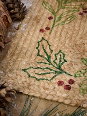 Festive Wreath Jute Doormat - 3의 이미지 2
