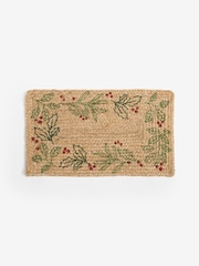Festive Wreath Jute Doormat - 3의 이미지 3