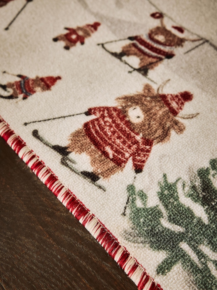 Multi Washable Festive Hamish Doormat - Image 2 of 4