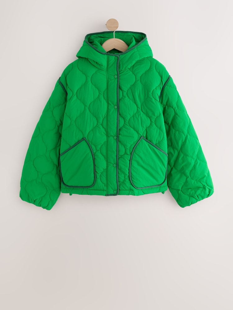 Green Lightweight Quilted Jacket - Image 1 of 4