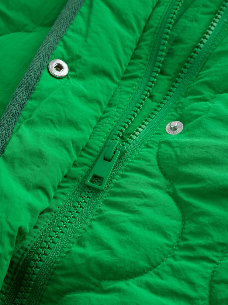 Green Lightweight Quilted Jacket - Image 2 of 4