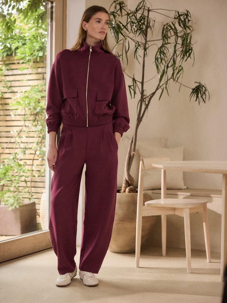 Wine N.Premium Slinky Barrel Joggers - Image 2 of 5 Wine N.Premium Slinky Barrel Joggers - Image 2 of 5
