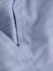 蓝色 - White Stuff Nelly Notch Neck Texture T-Shirt - 6的图像6｝