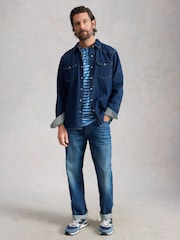 White Stuff Navy Blue Darvel Denim Shirt - Image 2 of 7