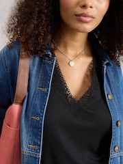 White Stuff Black Ellie Lace Vest - Image 4 of 6