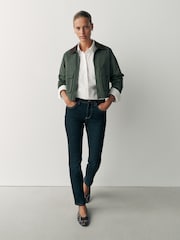 Black/Indigo Mid Rise Super Soft Stretch Slim Jeans - Image 1 of 6