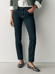 Black/Indigo Mid Rise Super Soft Stretch Slim Jeans - Image 2 of 6