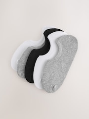 Negro/gris/blanco - Pack de 5 pares de calcetines invisibles - Imagen 7 de 9