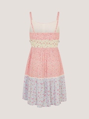 Monsoon Pink Strappy Ditsy Floral Dress - Image 2 of 3