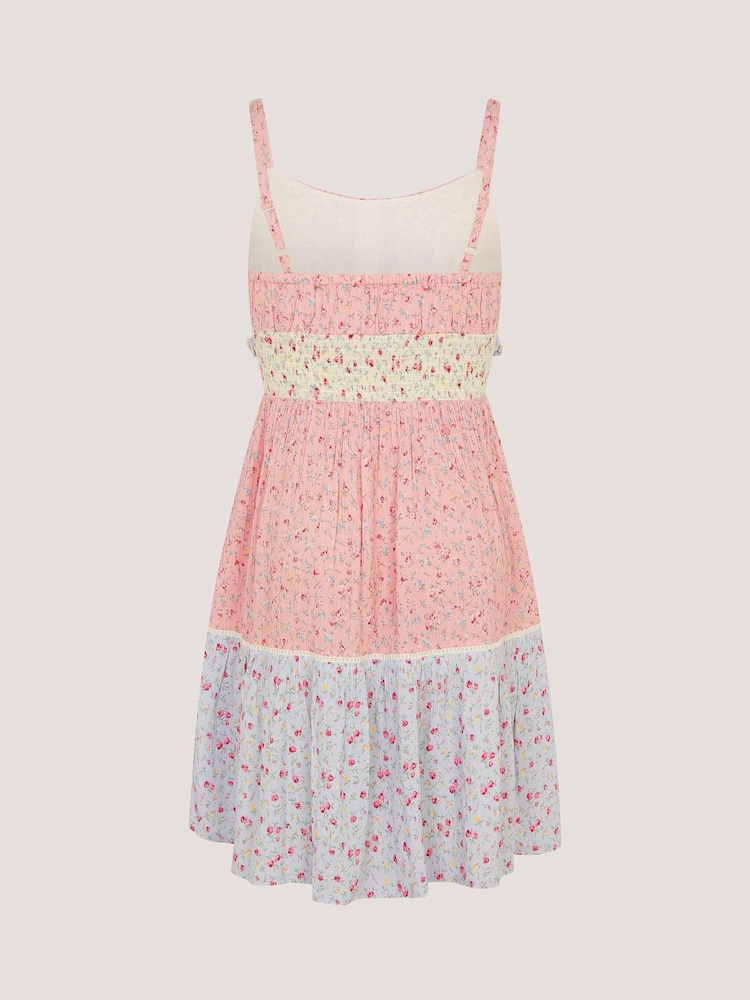 Monsoon Pink Strappy Ditsy Floral Dress - Image 2 of 3