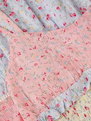 Monsoon Pink Strappy Ditsy Floral Dress - Image 3 of 3