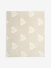Natural Floral Hearts Fleece Throw - Image 5 of 7