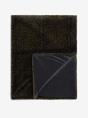Rockett St George Black Jaguar Faux Fur Throw - Image 2 of 3