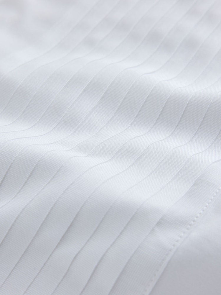 White Regular Fit N. Premium 1 Pleated Formal Shirt With Double Cuff and Cufflink - Image 3 of 3 White Regular Fit N. Premium 1 Pleated Formal Shirt With Double Cuff and Cufflink - Image 3 of 3