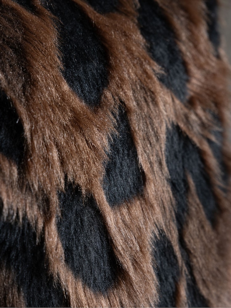 Rockett St George Chocolate Brown Abstract Faux Fur Cushion - Image 2 of 6 Rockett St George Chocolate Brown Abstract Faux Fur Cushion - Image 2 of 6