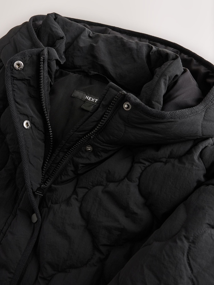 Black Lightweight Quilted Jacket - Image 8 of 8 Black Lightweight Quilted Jacket - Image 8 of 8