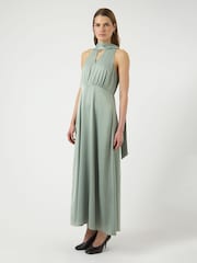 Y.A.S Green Halter Neck Maxi Dress - Image 4 of 6