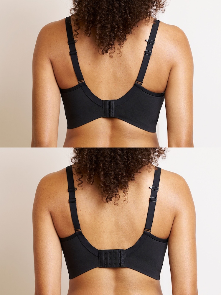 Seraphine X Vogue Williams Black & Praline Plunge Nursing Bras 2 Pack - Image 9 of 9