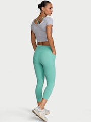 Victoria's Secret Dusty Turquoise Blue Elevate™ Capri Leggings - Image 2 of 2