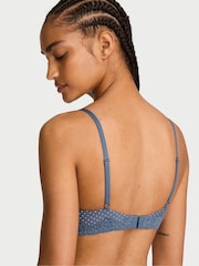 Victoria's Secret Bluestream Polka Dot Full Cup Push Up Cotton Lace Trim Bra - Image 2 of 2