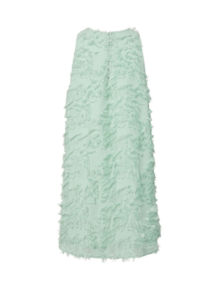 Y.A.S Green Sleeveless Textured Mini Dress - Image 6 of 6
