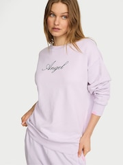 Victoria's Secret PINK Purple Whisper Fleece Crewneck Sweatshirt - Image 1 of 2