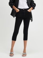River Island Black Mid Rise Skinny Fit Capri Jeans - Image 2 of 4