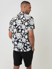 Threadbare Abstract Floral Print Short Sleeve Shirt - Image 2 of 4