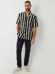 Threadbare Crochet Relaxed Fit Short Sleeve Shirt - Image 4 of 4