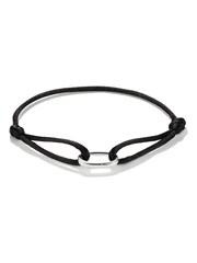 Thomas Sabo Black Charm Connect Textile Bracelet - Image 1 of 3